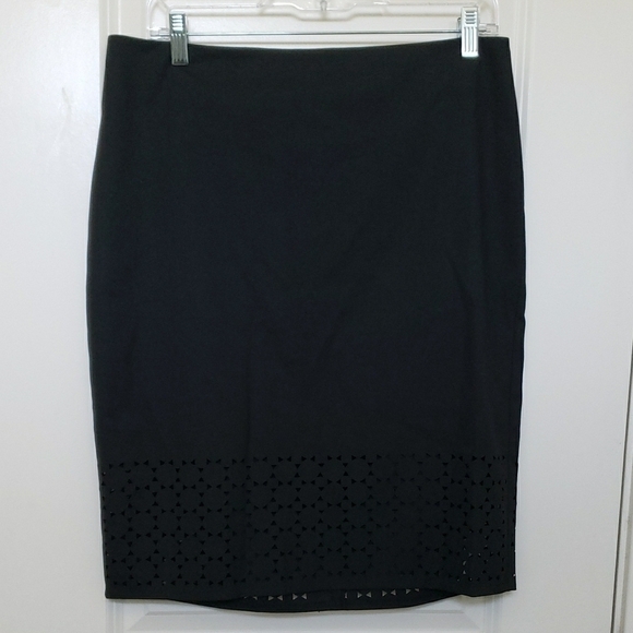 New York & Company Dresses & Skirts - New York & Company Black Cut Out Pencil Skirt
